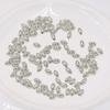 Cuentas de arroz de oro real de 18 quilates bañadas en cobre, cuentas espaciadoras ovaladas, cuentas de posicionamiento que retienen el color envueltas en oro de 14 quilates, accesorios para pulseras, accesorios para pulseras de bricolaje