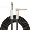 Cable de Guitarra Eléctrica Personalizado Recto Codo Cable de Audio 6.35 Bajo Eléctrico Trompeta de Aire Cable de Blindaje de Audio Reducción de Ruido
