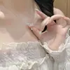 Collar de cadena para clavícula de lujo ligero, con borla de gota de agua y espiga de trigo, totalmente incrustado con diamantes, súper brillante, con circonita, para mujer, superventas