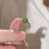 Nuevo Anillo de Cuentas de Transferencia de Flor de Carro de Jade Hetian Imitación de Estilo Chino para Mujer, Diseño de Nicho con Sentido, Lujo Ligero, Vintage, Apertura, Joyería, Pulsera
