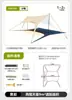 Carpa cenador prefabricada para barbacoa al aire libre, no requiere montaje, resistente al viento, con recubrimiento negro engrosado, cenador de playa a prueba de sol