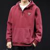 Sudadera con capucha y media cremallera para hombre 2025 Nueva Primavera y Otoño Ropa pesada Marca de moda para hombre talla grande Chaqueta para hombre Primavera