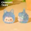 Resina de desenho animado tridimensional cor transparente ovelha KIKI resina DIY acessórios criativos acessórios para presilha de cabelo enfeites de carro atacado