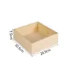 Caja de Madera Paulownia Quemada a Carbón Estilo Retro para Joyería Antigüedades Almacenamiento en Casa Caja de Madera con Tapa Abatible Recuerdos para Bodas Fiesta Caja de Madera Maciza