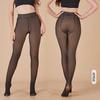 Leggings Transfronterizos para Otoño e Invierno, Pantalones Transparentes con Hilo Plateado, Forrados de Felpa y Engrosados, Pantalones Integrados de Abrigo, Medias Plateadas, Medias de Otoño e Invierno para Mujer