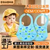 Babetes de Silicone Impermeáveis para Crianças, Babadores de Alimentação para Bebês, Babadores Saliva 3D Portáteis, Babadores Macios de Silicone de Grau Alimentício para Crianças