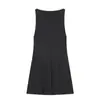Moda Feminina Transfronteiriça 2026 Novo Estilo Europeu e Americano Elegante Vestido Mini de Cor Contrastante com Laço 3067238