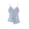 Verão Top Coat Fino Halter Top Saia Sparkling Terno Mulheres