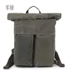 Fábrica de Guangzhou al por mayor suministro mochila de lona gruesa lavada bolsa grande de capacidad para viajes de ocio bolsa de hombre moda