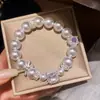 Pulseira de Pérolas Irregular Ajustável Estilo Francês, Design de Nicho, Pulseira Versátil, Luxo Leve, Sensação de Alto Padrão, Joias para Atacado