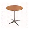 Mesa Cuadrada de Color Nogal para Uso Doméstico, Mesa de Comedor para Uso Comercial, Mesa de Comedor de Madera Maciza para Restaurantes, Mesa de Comedor de Pizarra para Restaurantes de Comida Rápida