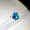 Anillo abierto de gota de agua de circón transfronterizo, versátil y elegante para ir al trabajo, anillo exquisito y único para el dedo índice, lujo ligero con un toque de alta gama