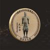 Nuevas Monedas Conmemorativas de los Guerreros de Terracota de Xi'an Medallón Metálico Conmemorativo de Turismo Mausoleo de Qin Shihuang Lugares Escénicos Fabricación de Souvenirs