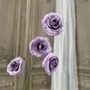 Novas flores artificiais de rosa bolha com 4 cabeças para casamentos, decoração de salão de casamento, flores para corredor, decoração de hotel e casa flores artificiais