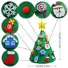 Exclusivo para Amazon transfronteiriça: Árvores de Natal de feltro, vários pingentes de decoração de Natal e pingentes de Natal DIY para crianças