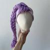 Accesorios para el Cabello Infantiles Estilo Coreano 2026 DIY Trenzas de Peluca Hechas a Mano Diadema con Lazo Tocados Diadema para Bebé Doble Cola de Caballo