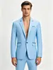 2026 Novo Blazer Masculino de Moda para Comércio Exterior, Estilo Coreano Moda Jovem Casual Color Block Slim Fit Terno de Botão Único para Homens