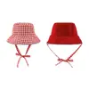 Sombrero de Pescador a Cuadros Retro Nuevo para Primavera y Otoño 2026 para Niñas, Sombrero Versátil de Moda para Niños