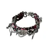 Gargantilla de Cuero con Remaches Metálicos de Alta Resistencia Punk Estilo Europeo y Americano Envolvente para Mujer Y2K Subcultura Diseño de Nicho Collar