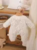 Mameluco Acolchado de Conejito Floral de Invierno para Bebé, Abrigo de Algodón para Bebé, Pelele Cálido Forrado de Felpa, Conjunto de Salida para Recién Nacido