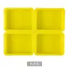 4 moldes de sabão artesanal uniformes molde de sabão de silicone fácil de desmoldar resistente a altas temperaturas Redondo Quadrado Coração Molde de sabão DIY