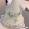 Recomendar Pulsera de mariposa de cristal de ojo de gato Pulsera de mujer Luz de luna gris Ins Todo-fósforo Elegante Moda Estudiantes Wen Play