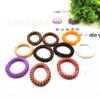 FUENTE fabricantes suministro en stock resorte de plástico línea telefónica banda para el cabello esmerilado mate color mixto pulsera tocado venta al por mayor