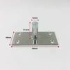 Mola de Piso para Porta de Vidro Extensão do Eixo Superior Peça do Eixo Superior Acessórios de Ferragens Aço Inoxidável Eixo Fixo Simples Suporte Superior de Fixação