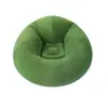 En stock de fábrica Sofá Flocado PVC Inflable Sofá Perezoso Apartamento Pequeño Hogar Asiento Individual Silla Redonda de Ocio