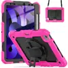 Adequado para iPad Air4 com Suporte para Caneta, Capa Protetora de Tablet Totalmente Integrada Anti-Queda, Capa com Pulseira Rotativa para Apple Pro11