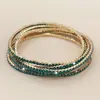 Cadena de garra de 2 mm fila única S6 strass pulsera muy fina pulsera elástica pulsera de tenis transfronterizo pulsera chapada en oro fabricantes lote