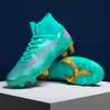 Zapatos de Fútbol de Caña Alta de Gran Tamaño Transfronterizos, Nuevo Modelo para Estudiantes, Tacos de Entrenamiento para Césped Artificial, Zapatos Deportivos para Niños al Aire Libre