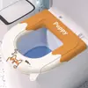 Alfombrilla Impermeable Estampada para Inodoro Alfombrilla Doméstica de Espuma Eva para Asiento de Inodoro Universal de Cuatro Estaciones Manija del Asiento del Inodoro Alfombrilla sin Lavado Fabricante