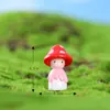 Adornos de micropaisaje de musgo, adornos suculentos, muñeco de hongo, materiales DIY