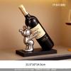 Luz Luxo Violência Urso Vinho Tinto Rack Ornamentos Sala de Estar Artesanato Armário de Vinho Decorações Simples Wine Rack Decoração Moderna Casa