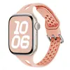 Adequado para Pulseiras de Apple Watch para Apple Watch Séries 1-12/Ultra 1-3/Se, Pulseira de Relógio Fina de Silicone Gota d'Água