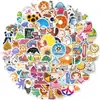 Compra Directa Transfronteriza desde Amazon: 100 Pegatinas Lindas de Animales Pequeños Mixtas, Calcomanías para Casco Estilo Fresco