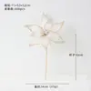 Flor de Navidad Nueva Transfronteriza Ins Coreana Malla Flor Artificial Decoración de Escena Festiva Accesorios de Diseño para Árbol de Navidad