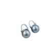 Pendientes de metal con forma de cesta y incrustaciones de perlas, ligeros, de lujo, estilo francés retro, para uso diario.