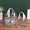 Bolsa transparente Daisy em embalagem para presente de Natal Bolsa popular simples de pvc Bolsa de mão atacado