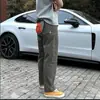 Otoño/Invierno 2026 Pantalones Cargo para Hombre Rectos Versátiles de Moda Holgados Simples Casuales Funcionales para Exteriores Pantalones con Felpa