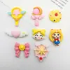 Guerero Marinero de Dibujos Animados Varita Mágica Lazo Accesorios de Resina Material para Funda de Teléfono DIY Accesorios para el Cabello Parche para Taza de Agua