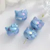 Joyería de Gato Gatito de Chocolate Resina Linda Imitación Rosa Galleta Pegamento de Crema Luminoso Pasador Accesorios DIY