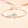 Pulsera Romana de Plata Pura S999 de Cuatro Hojas para Mujer, Pulsera Dulce Estilo Bosque de Nicho, Joyería de Plata al por Mayor para Nuevos Estudiantes