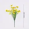 25 Novos Modelos de Flores Artificiais: Orquídeas Phalaenopsis com 5 Flores, Grama de Primavera, Amor-Perfeito, Flores Artificiais Decorativas Transfronteiriças, Flores de Primavera para Atacado ao Ar Livre
