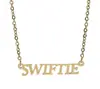 Amazon Joyería Transfronteriza Números y Letras Collar de Acero Inoxidable Collar de Cantante Taylor Collar 1989 para Mujer
