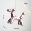 Colgante de plástico rosa, colgante de ciervo colorido, colgante de árbol de Navidad, caramelo piruleta, decoraciones de corona de Navidad