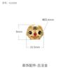 Cuentas de Transferencia de Tigre del Zodiaco Francés Antiguo Accesorios de Oro Arena Cuerda de Mano de Tigre de la Suerte de Este Año Collar Pulsera Accesorios diy