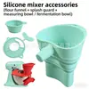 Embudo de Harina Transfronterizo Compatible con Accesorios de Embudo de Harina para Batidora Kitchenaid Taza de Silicona para Verter Polvo