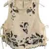 Z Estilo Europeu Transfronteiriço 2026 Nova Moda Elegante Roupas Femininas Atacado Top com Bordado de Miçangas Assimétrico 7200029